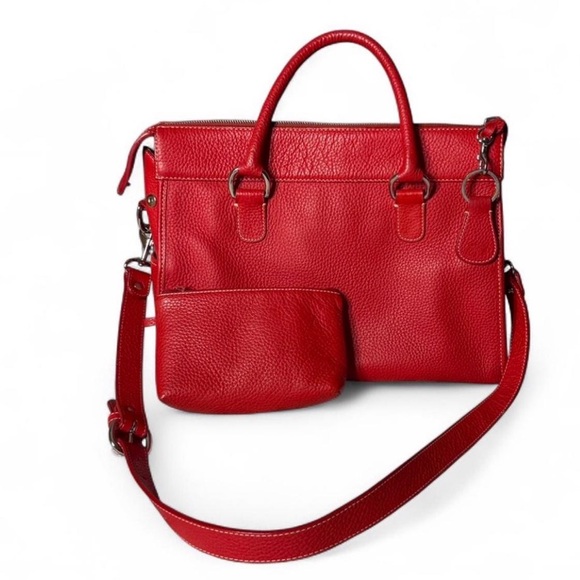 Dooney & Bourke Red Satchel Bag - Picture 2 of 9